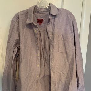 Merona medium long sleeve button up. Pink/purple color!
